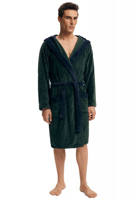 Esotiq-Henderson Szlafrok męski Natch 43377 zielony