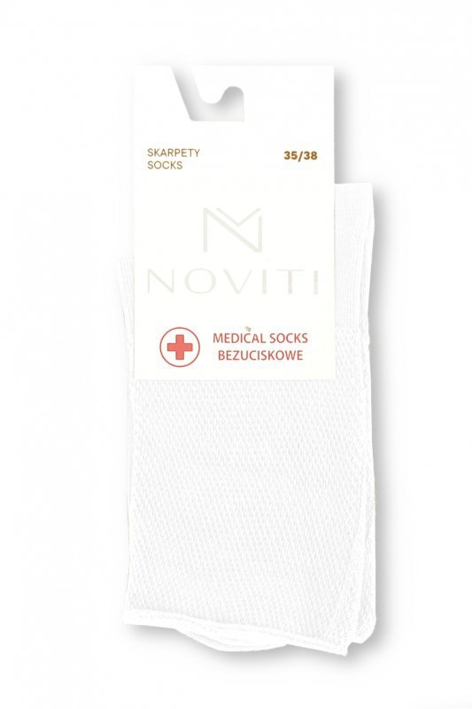 Noviti Skarpety SB 103 U 06 medical białe