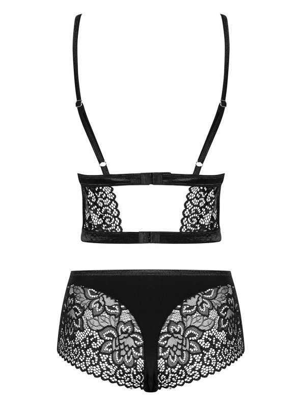 Obsessive Top i szorty Cecilla czarny