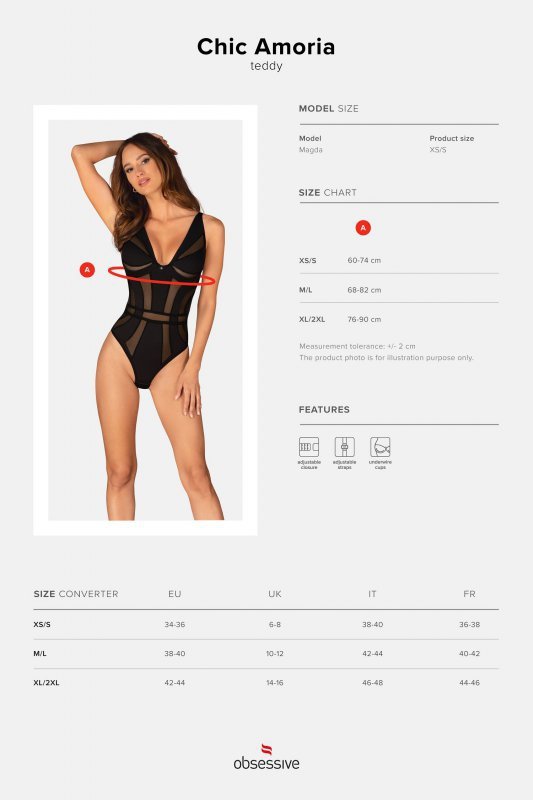 Obsessive Body Chic Amoria czarne