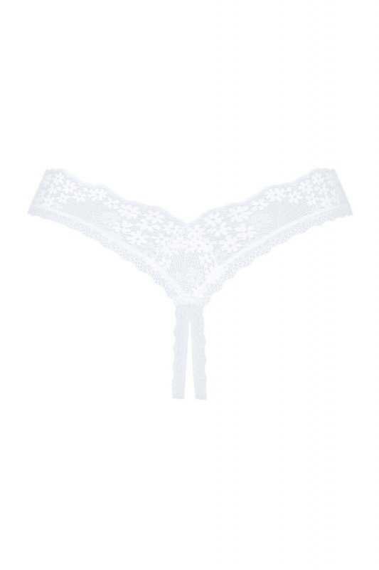 Obsessive Figi stringi otwarte Heavenlly białe