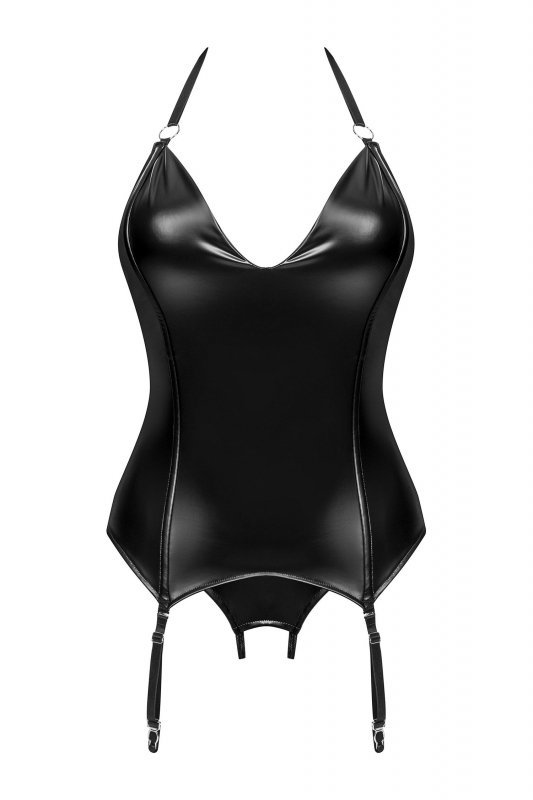 Obsessive Gorset i stringi Viranes czarne