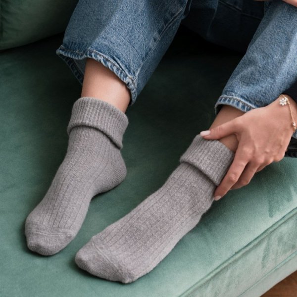 Steven Skarpety wełniane alpaka 044 szare