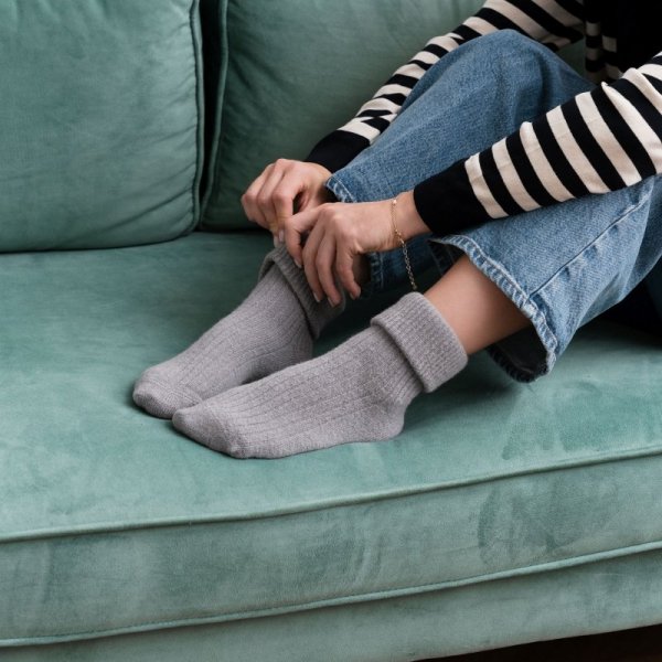 Steven Skarpety wełniane alpaka 044 szare