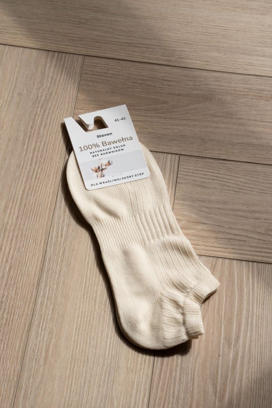 Steven Skarpety 100% bawełna 197 ecru