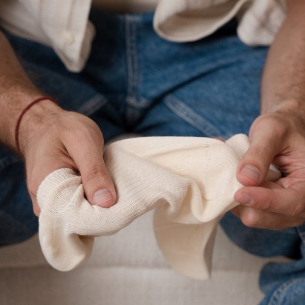 Steven Skarpety 100% bawełna 197 ecru