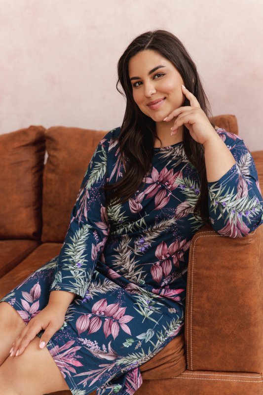 Taro Koszula nocna Vivian 3014 01 granatowa