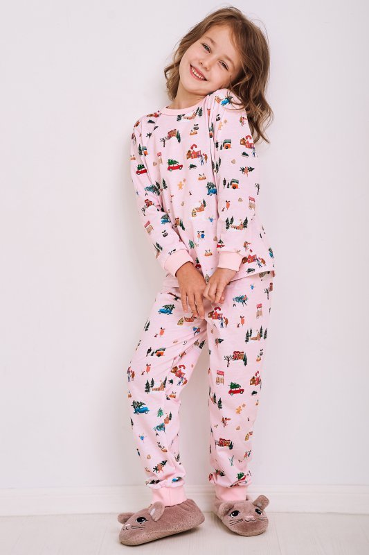 Taro Piżama Laura 2834 01  różowa