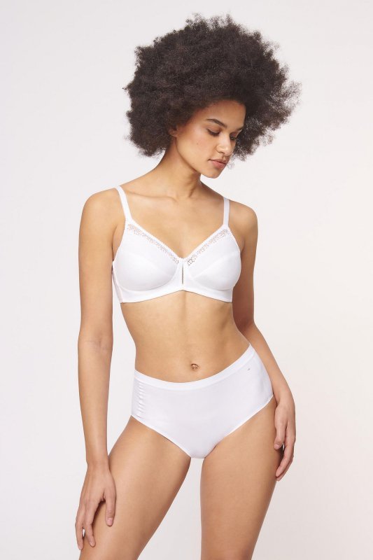 Triumph Biustonosz Cotton Beauty N biały