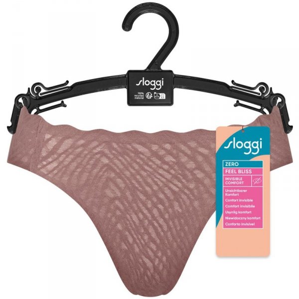 Sloggi Figi Zero Feel Bliss High leg brudnoróżowe