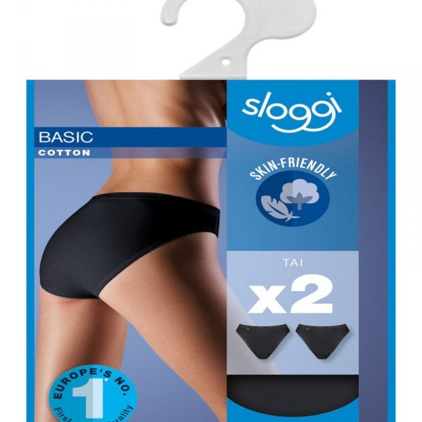 Sloggi Figi Basic Tai 2-pak czarne