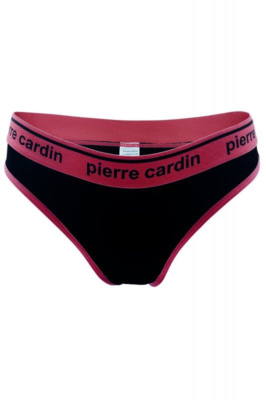 Pierre Cardin PCW CONTRAST Bawełniane Figi z Kontrastową Lamówką, bordeaux-nero/ bordo