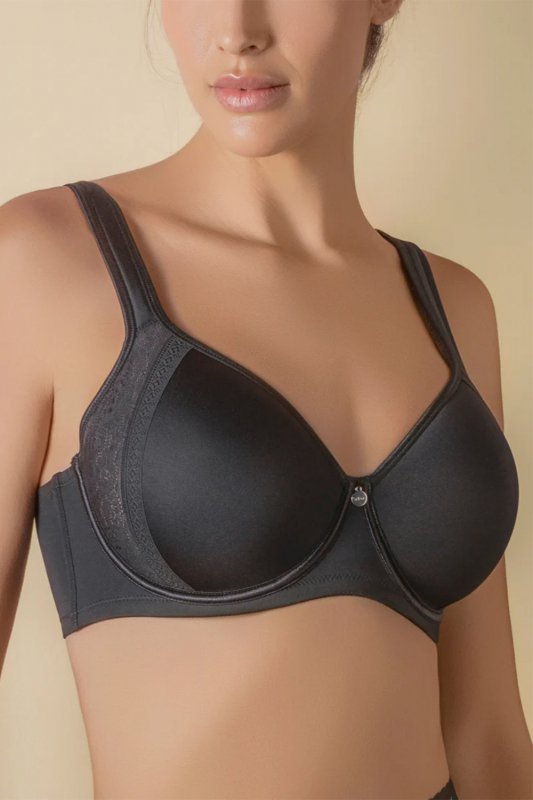 Selene MIA Usztywniany biustonosz z miseczkami spacer, negro-czarny