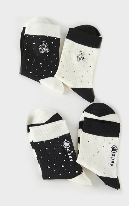 Skarpety WiK SO&LI QY009-11 Damskie 060 Wzór Cyrkonie 35-42