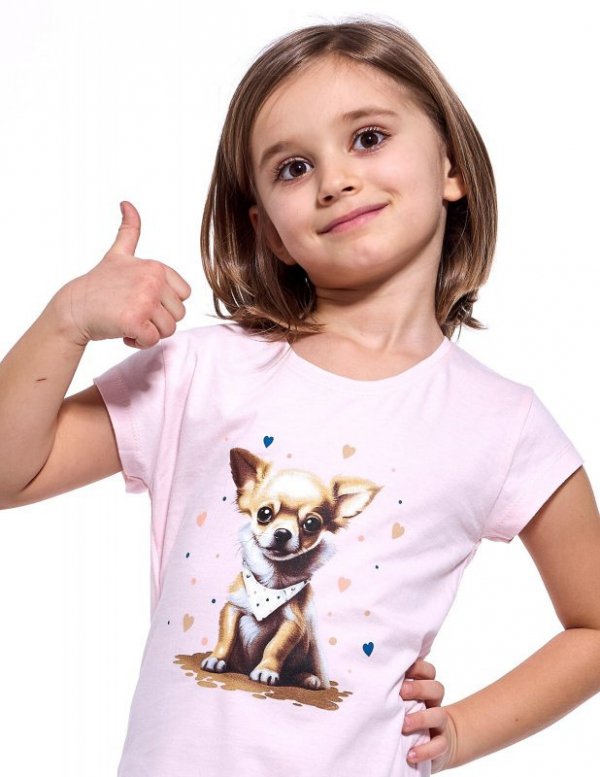 Koszula Cornette Kids Girl 493/112 Chihuahua kr/r 98-128