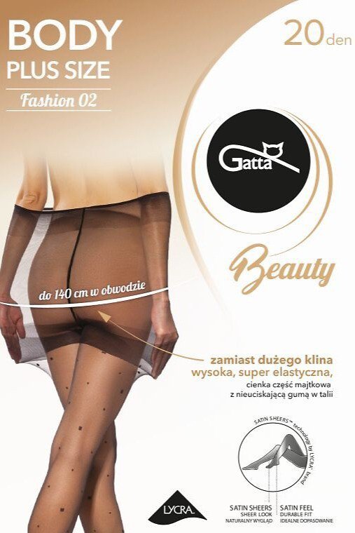 Rajstopy Gatta Body Plus Size Fashion wz.02 20 den 3-6