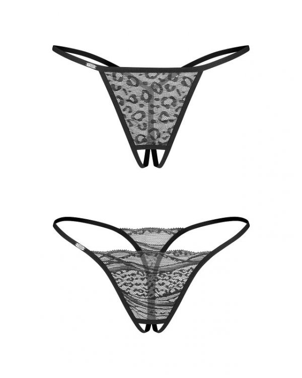 Stringi Obsessive Bianca crotchless Thong 2-Pack A'2 S-3XL