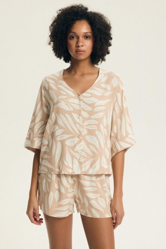 Piżama Henderson Ladies 43688 Dextra 3/4 S-3XL rozpinana