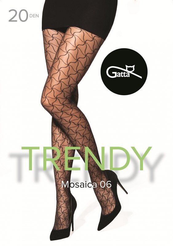 Rajstopy Gatta Trendy Mosaica wz.06 20 den 5-XL