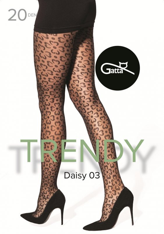 Rajstopy Gatta Trendy Daisy wz.03 20 den 2-4