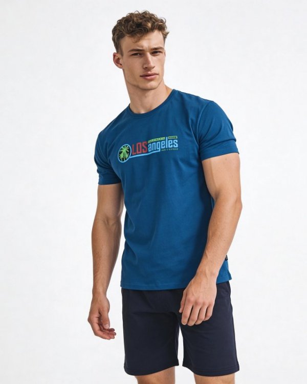 Piżama Cornette F&Y 500/54 Los Angeles kr/r 164-188