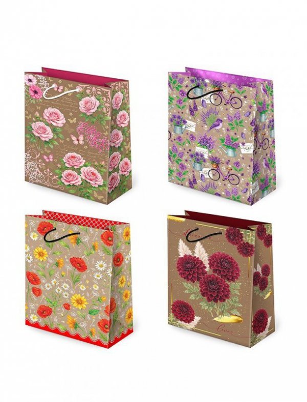 Torba Paw T-2 Kraft Set 159 Kwiaty A'10