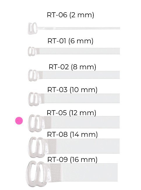 Ramiączka Julimex RT 05 silikonowe 12 mm