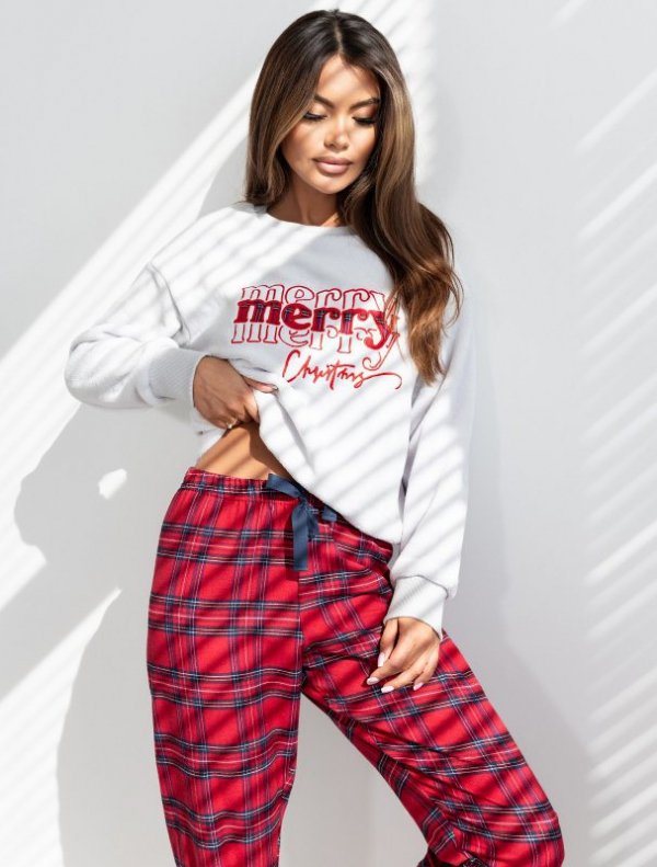 Piżama Sensis Gween Soft/Flanela dł/r Christmas S-XL