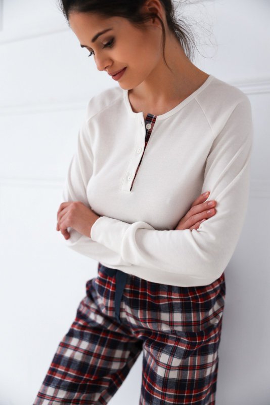 Piżama Sensis Mollie Interlock/Flanela dł/r S-XL