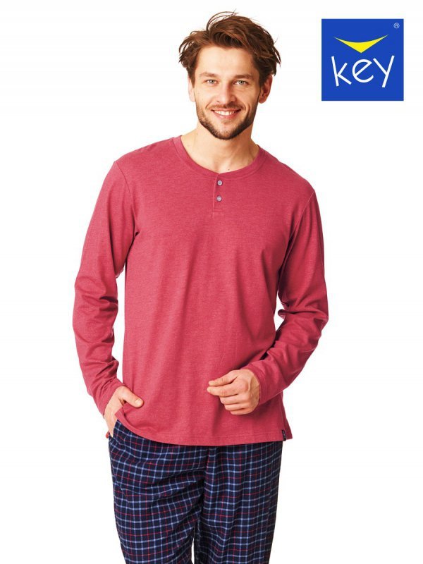 Piżama Key MNS 451 B22 Flanela M-2XL męska