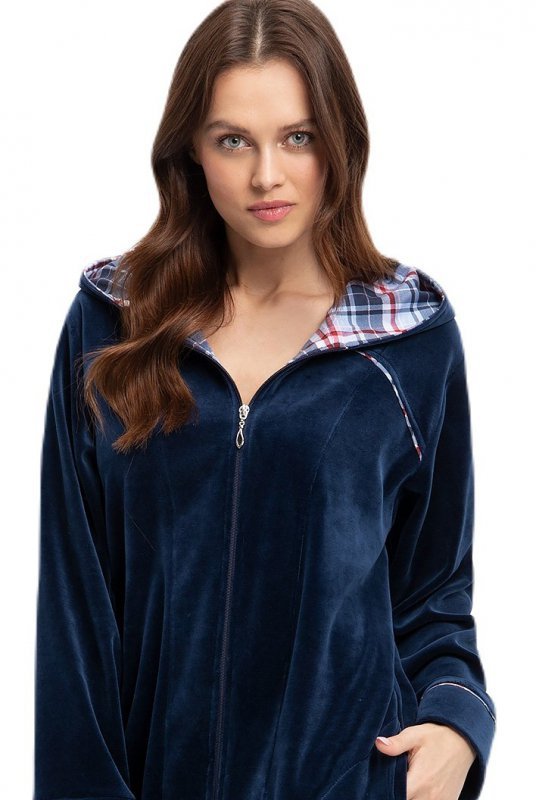Szlafrok Luna 389 Velour M-2XL Z24 damski