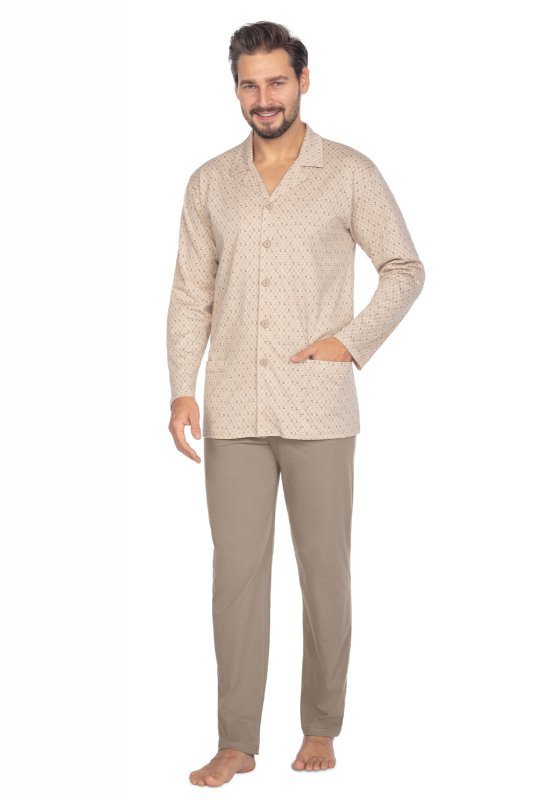 Piżama Regina 463 dł/r M-XL L24 męska rozpinana