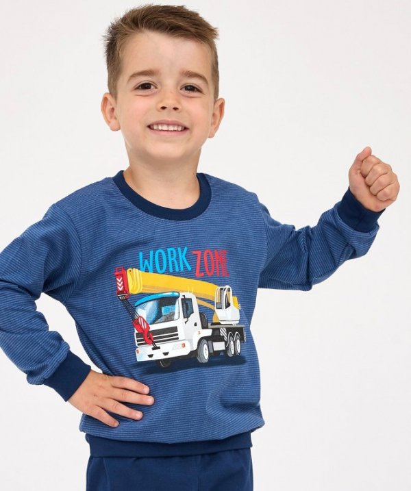 Piżama Cornette Kids Boy 478/162 Work Zone dł/r 86-128