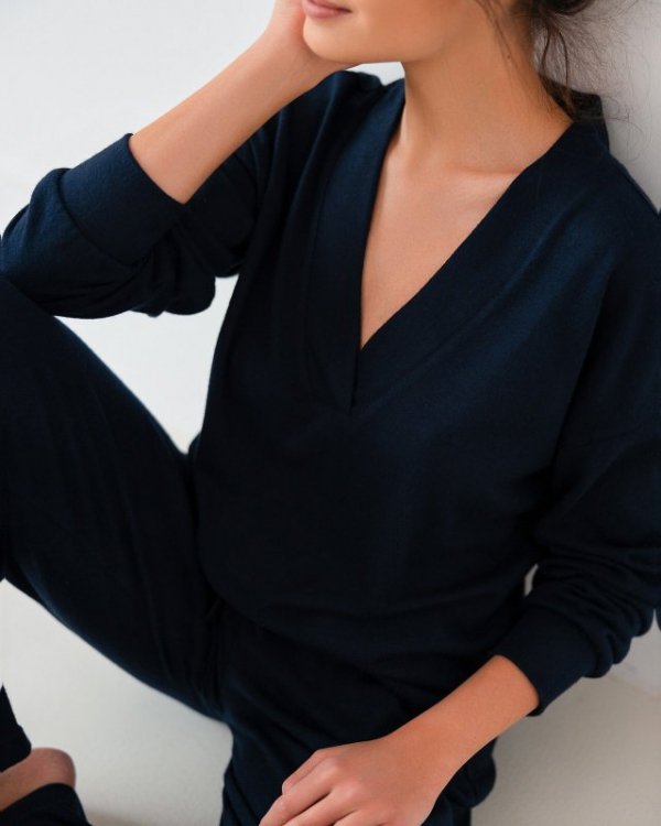 Piżama Sensis Navy Blue dł/r S-XL