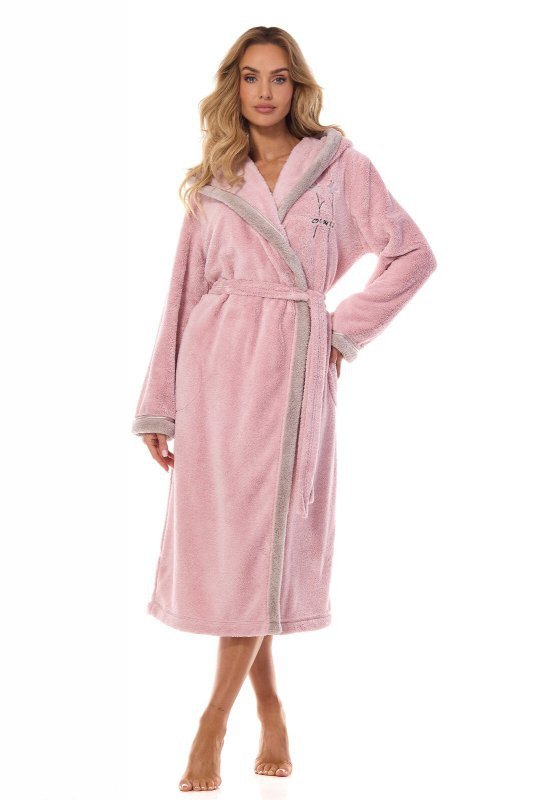 Szlafrok L&amp;L 2419 Tess długi S-2XL damski - WYSYŁKA 24H