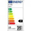 Oprawa Zwieszana V-TAC 23W LED Czarna 120cm 4000K 2130lm