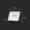 Projektor LED V-TAC 50W SAMSUNG CHIP PRO-S Czarny VT-44055 4000K 4270lm 5 Lat Gwarancji