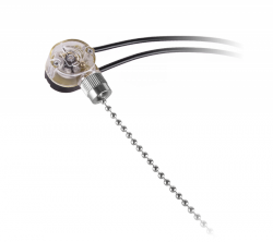 Złącze przełącznik srebrny łańcuszkowy+przewód