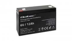 Qoltec Akumulator AGM 6V 12Ah Bezobsługowy Wydajny LongLife do UPS, wagi, kasy
