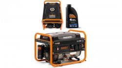 ZESTAW AGREGAT PRĄDOTWÓRCZY DAEWOO GDA 3500 2.8kW + GENERATOR OIL SAE 10W-30 DWO 600
