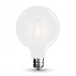 Żarówka LED V-TAC 7W Filament E27 G125 Mrożona VT-2067 2700K 800lm