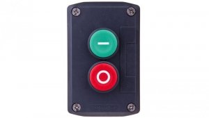 Kaseta sterownicza 2-otworowa z przyciskami zielony/czerwony IP65 XALD213