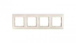 Simon 54 Premium Ramka poczwórna kremowa DR4/41
