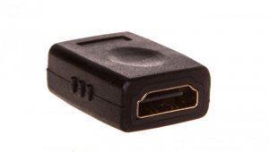 Adapter HDMI Highspeed 2.0 z Eth. Typ HDMI A/HDMI A, Ż/Ż czarny AK-330500-000-S