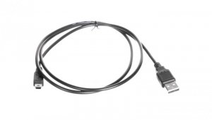 Kabel połączeniowy miniUSB 2.0 /Canon/ Typ USB A/miniUSB B(5pinów), M/M czarny 1,8m AK-300130-018-S