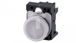 Lampka sygnalizacyjna kompletna 22mm biała LED 24V AC-DC tworzywo przył śrubowe SIRIUS ACT 3SU1102-6AA60-1AA0
