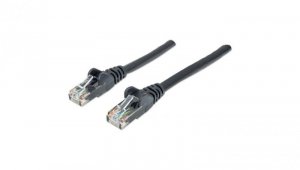 Patch Cord Cat6 UTP 1,0M Czarny 100 Miedź 342049