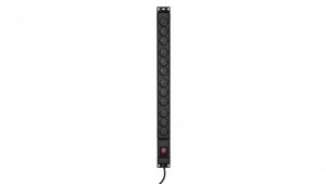 Listwa przeciwprzepięciowa Activejet COMBO/12gn/5m/cz (12 x UTE 16 A (3680 W) 5m kolor czarny)