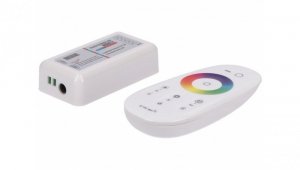 Sterownik LED RGB 3x6A touch RF biały 12-24V Prescot