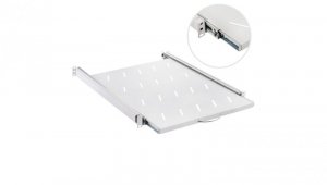 Półka wysuwana do szafy RACK 19 cali 1U 550mm szara